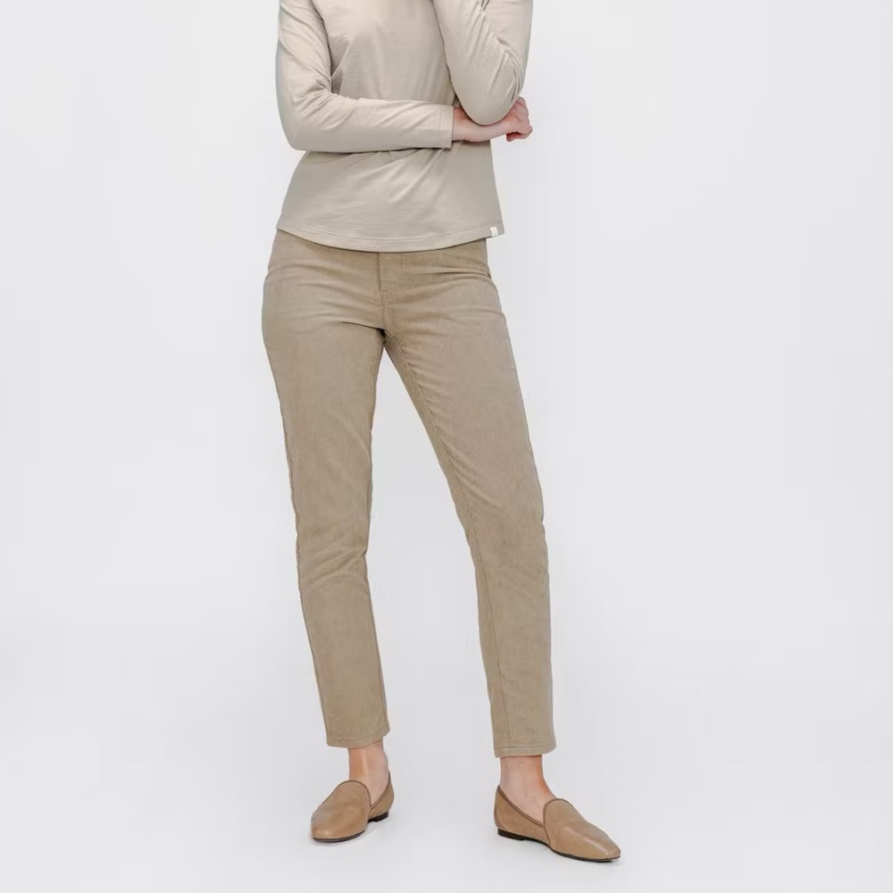 NWT Corduroy Ministry of Supply Pants Size 4 Sand